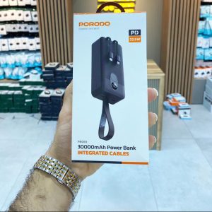 پاوربانک 30هزار پرودو مدل powerbank integrated porodo 30k